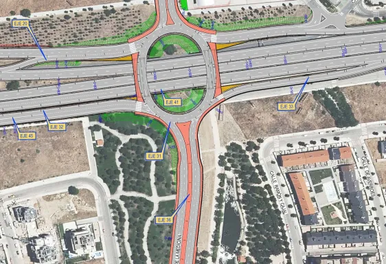 Nuevo acceso a Fuenlabrada en la M-506 (Madrid)