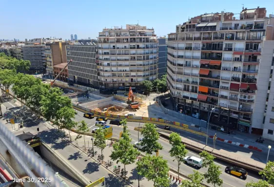 Seguimiento y control de las obras de prolongación de la línea 8 de Barcelona